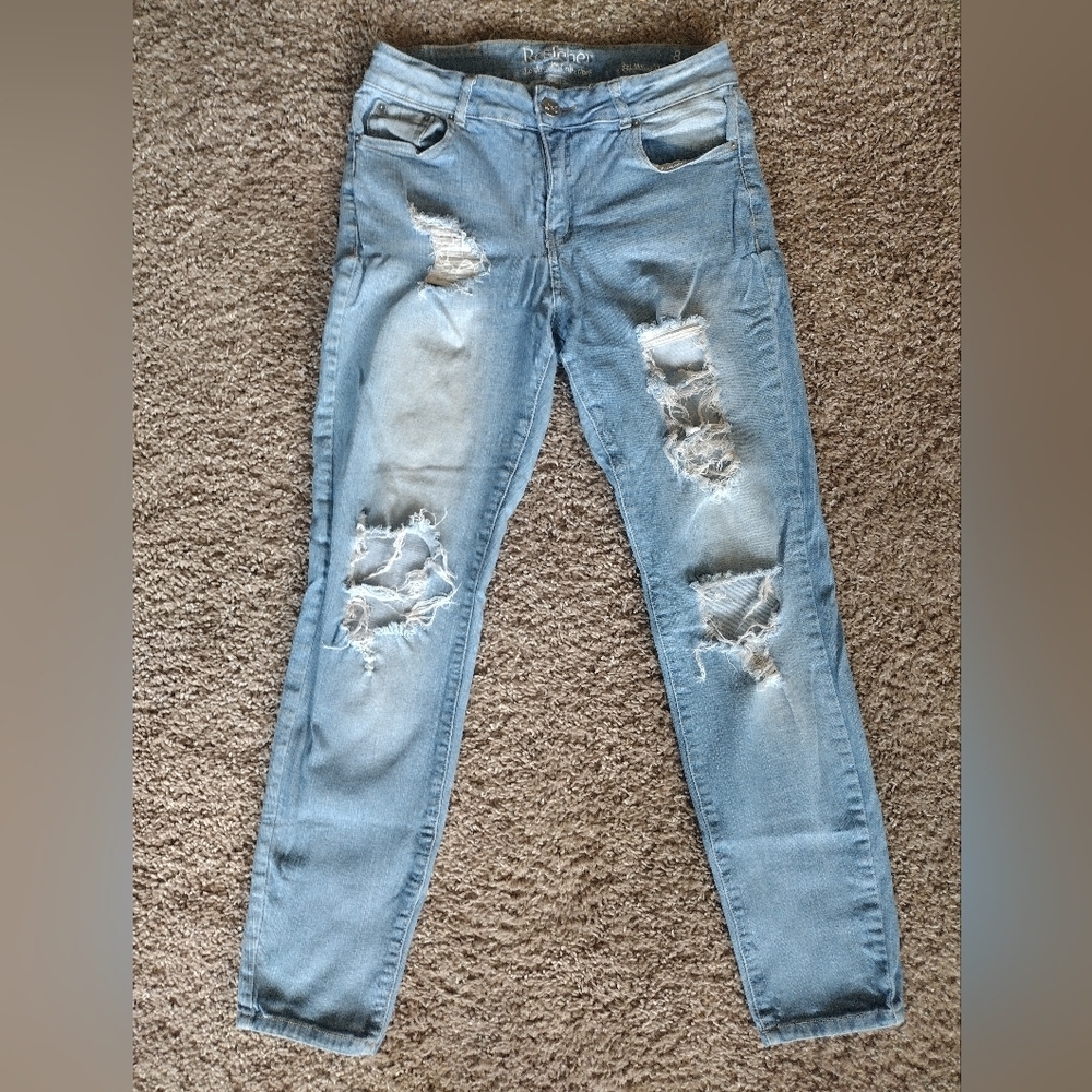 Resfeber Los Angeles Collection Distressed Skinny Boyfriend Jeans Size 8